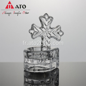 ATO Bandle Holder Candlestick Solder Glass Bandle Stand